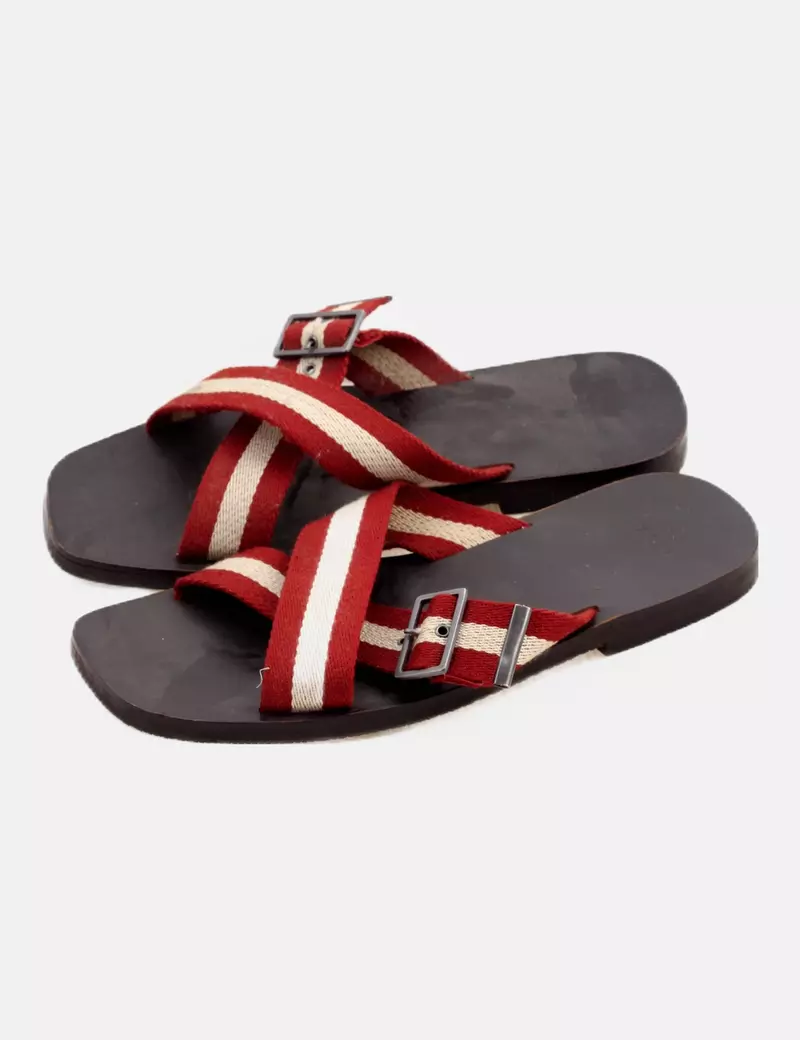 Bally Brown Flat Sandal