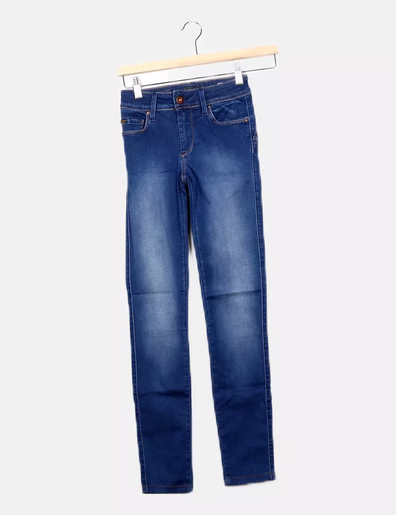 Blue denim skinny Salsa Jeans pants.