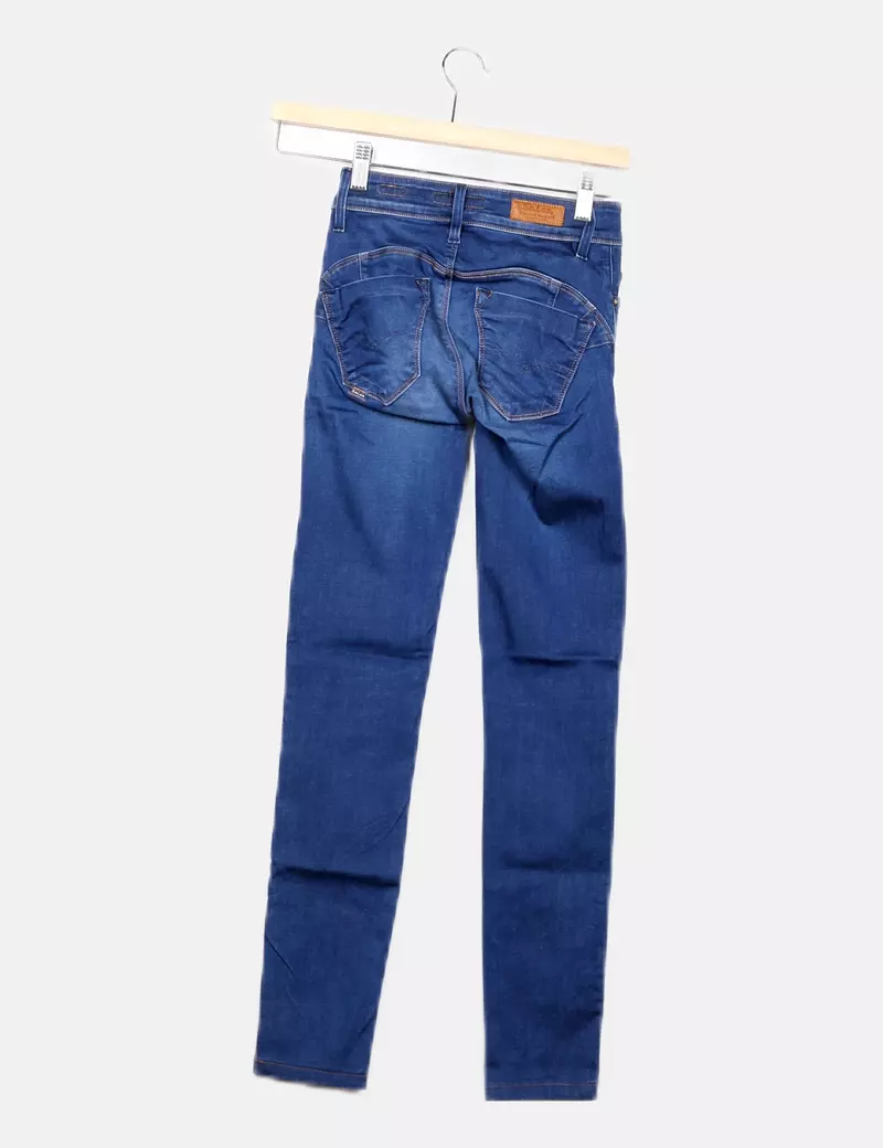 Blue denim skinny Salsa Jeans pants.